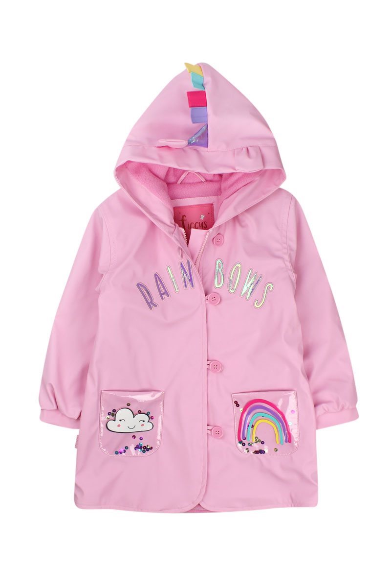 Ripley - IMPERMEABLE FICCUS ESTAMPADA MUST HAVE KIDS NIÑA ROSADO