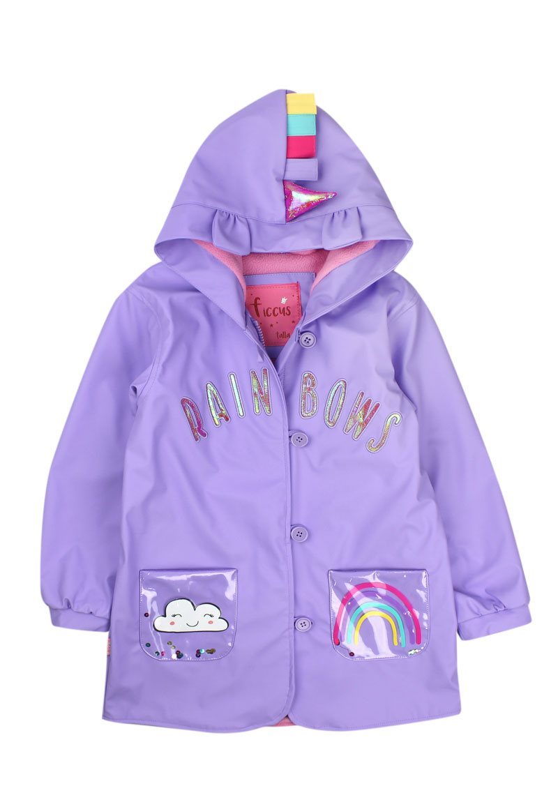 Ripley - IMPERMEABLE FICCUS ESTAMPADA MUST HAVE KIDS NIÑA LILA
